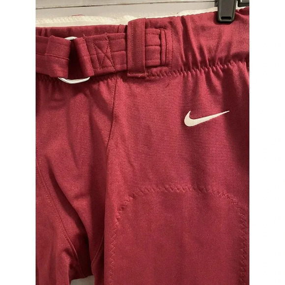 Nike Vapor Untouchable Football Pants Mens Size Large  Maroon Knee Pads MSRP $85 - Picture 2 of 9
